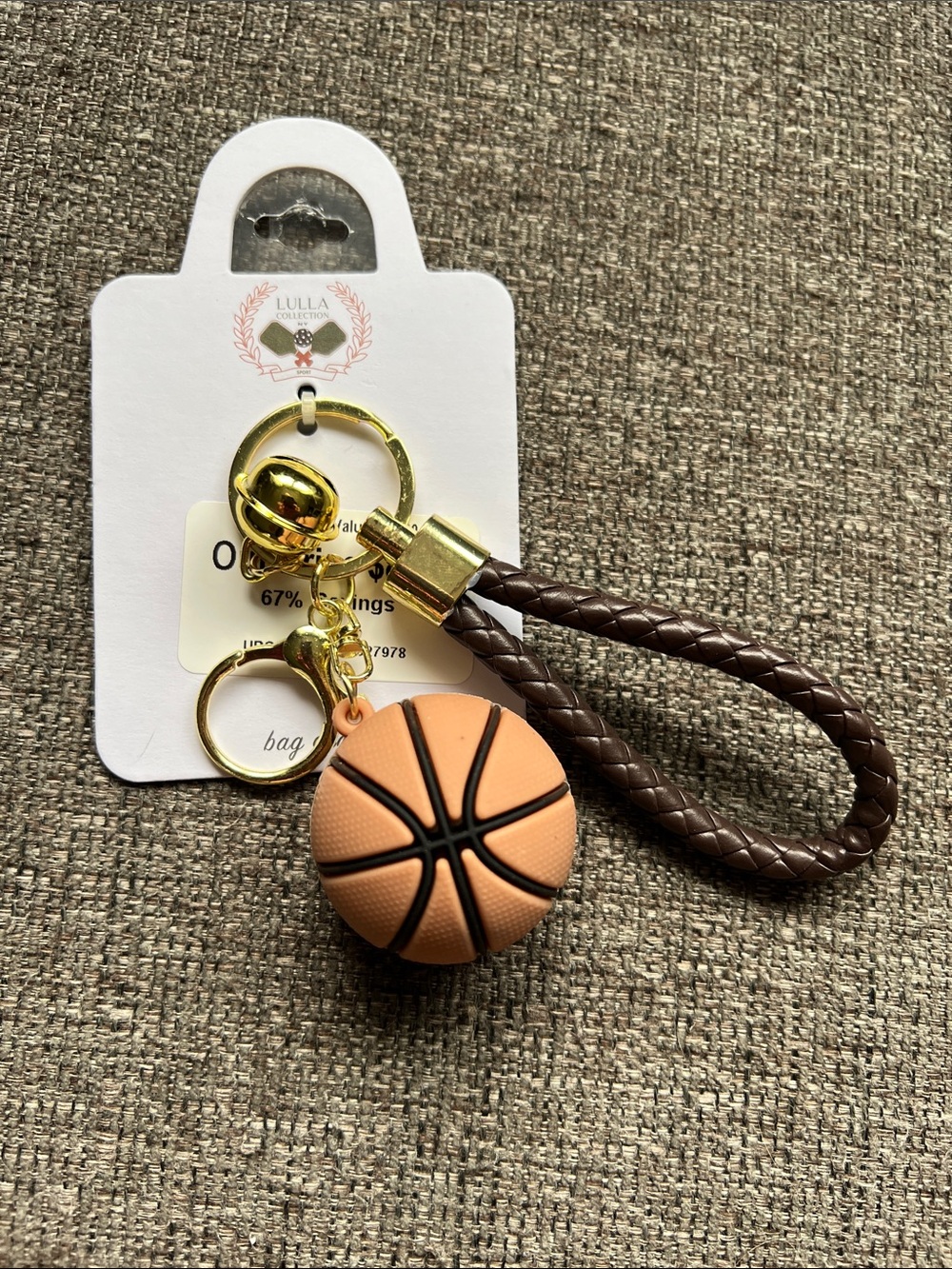 NWT Basketball Keychain